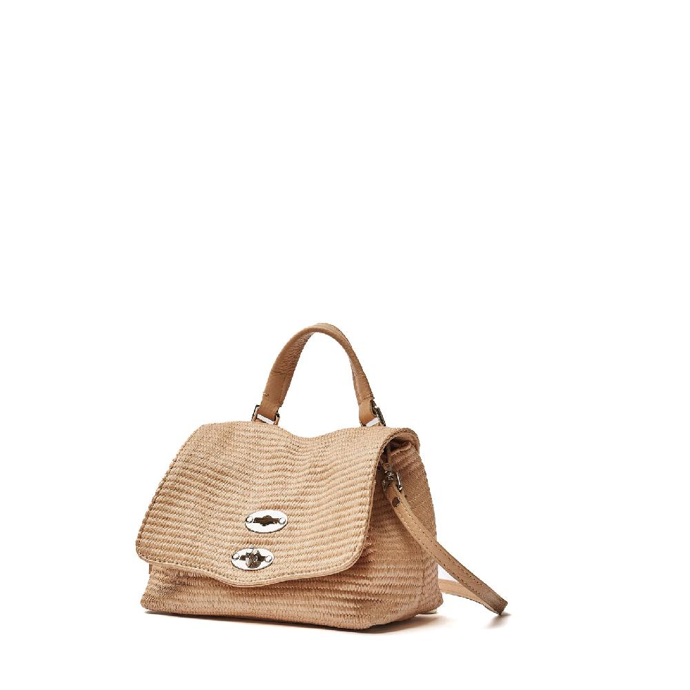 Zanellato BORSA POSTINA® BABY IN TESSUTO PAGLIA BEIGE AGAR AGAR | Zanellato Presa