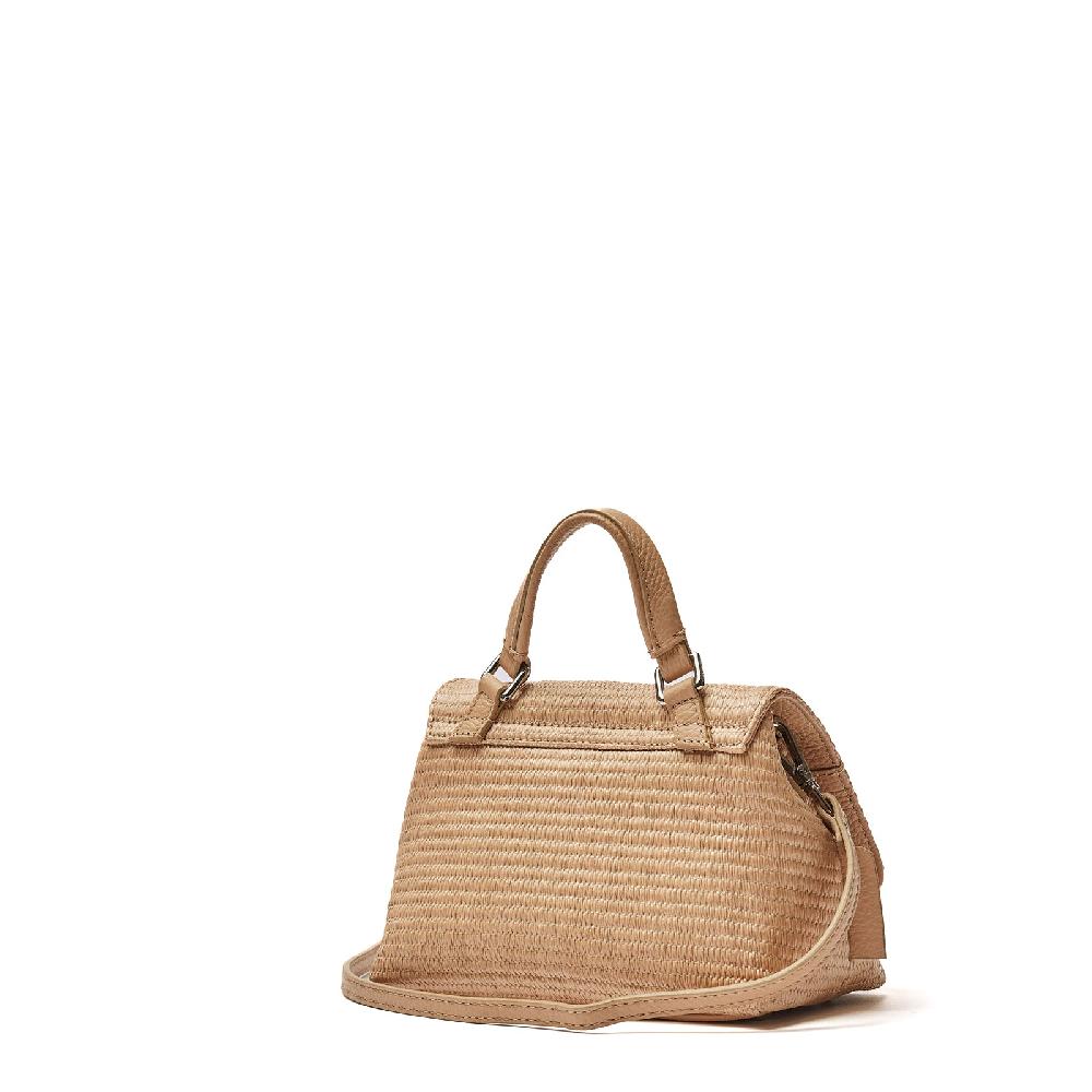 Zanellato BORSA POSTINA® BABY IN TESSUTO PAGLIA BEIGE AGAR AGAR | Zanellato Presa