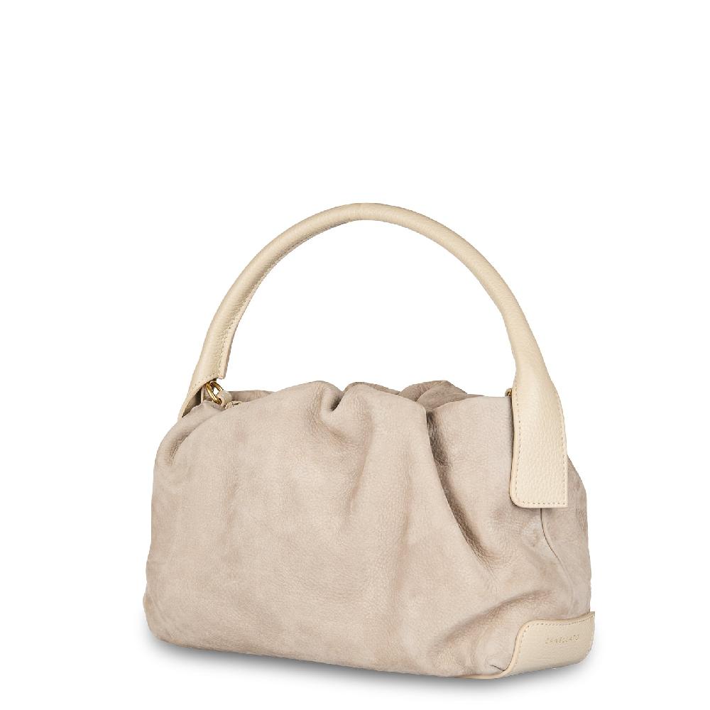 Zanellato BORSA TULIPA UNICA IN PELLE NABUK GREY VISONE | Zanellato Sconto