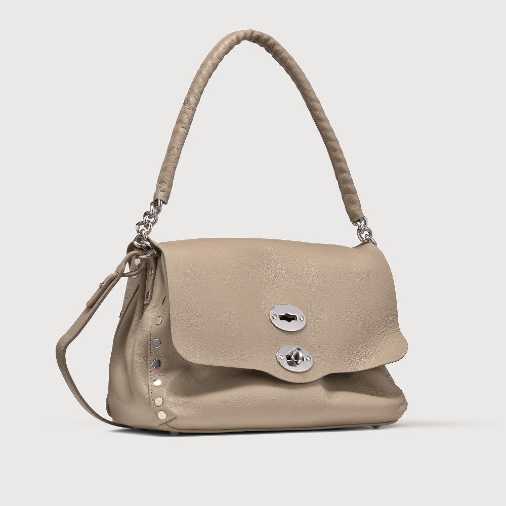 Zanellato BORSA POSTINA® SMALL IN PELLE LISCIA GREY SASSONE | Zanellato Offerta