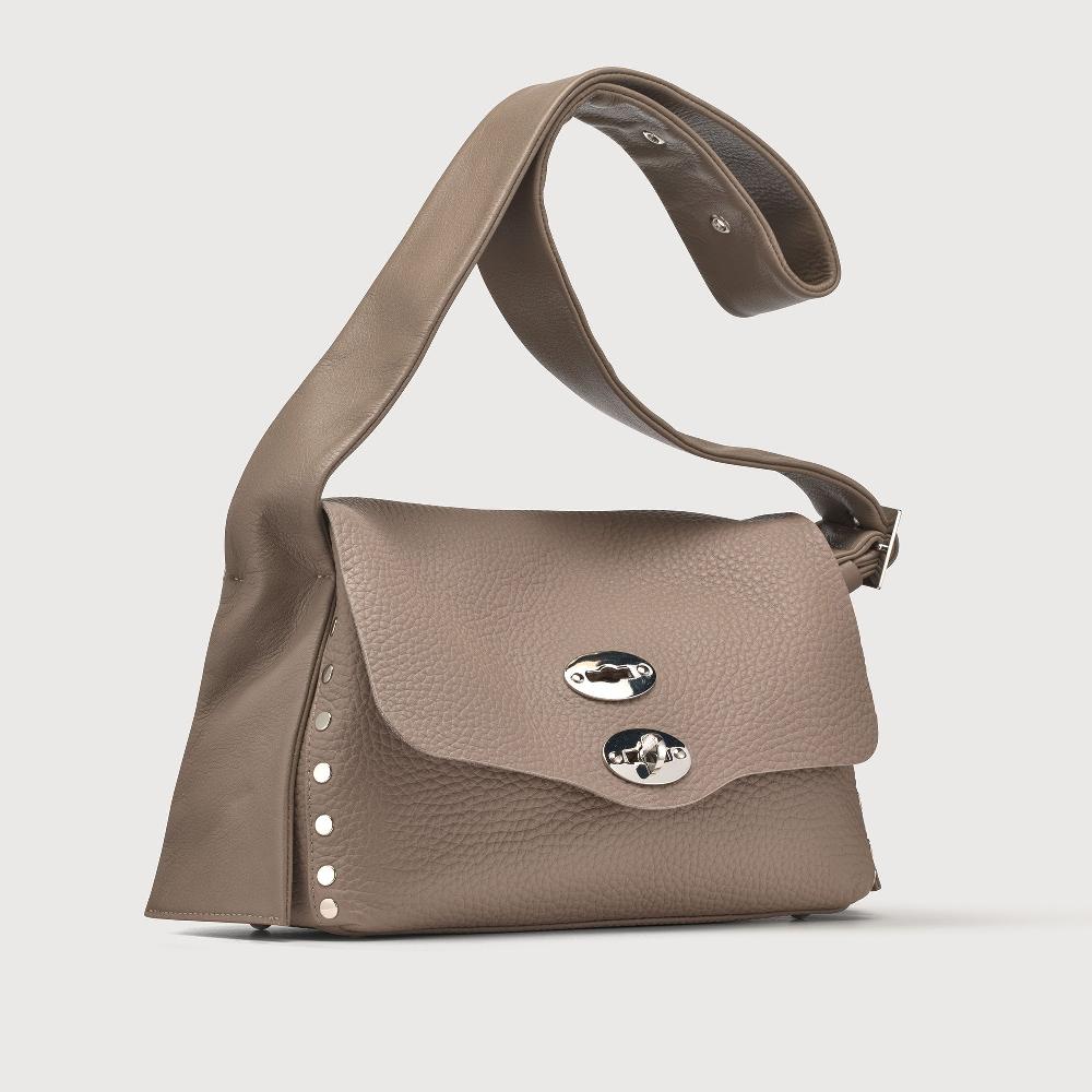Zanellato BORSA POSTINA® SMALL IN PELLE MARTELLATA GREY CENERINO | Zanellato Economico