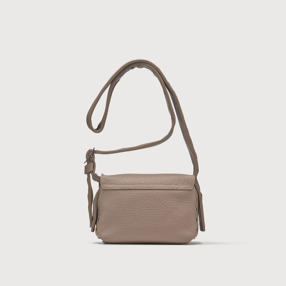 Zanellato BORSA POSTINA® BABY IN PELLE MARTELLATA GREY CENERINO | Zanellato Online