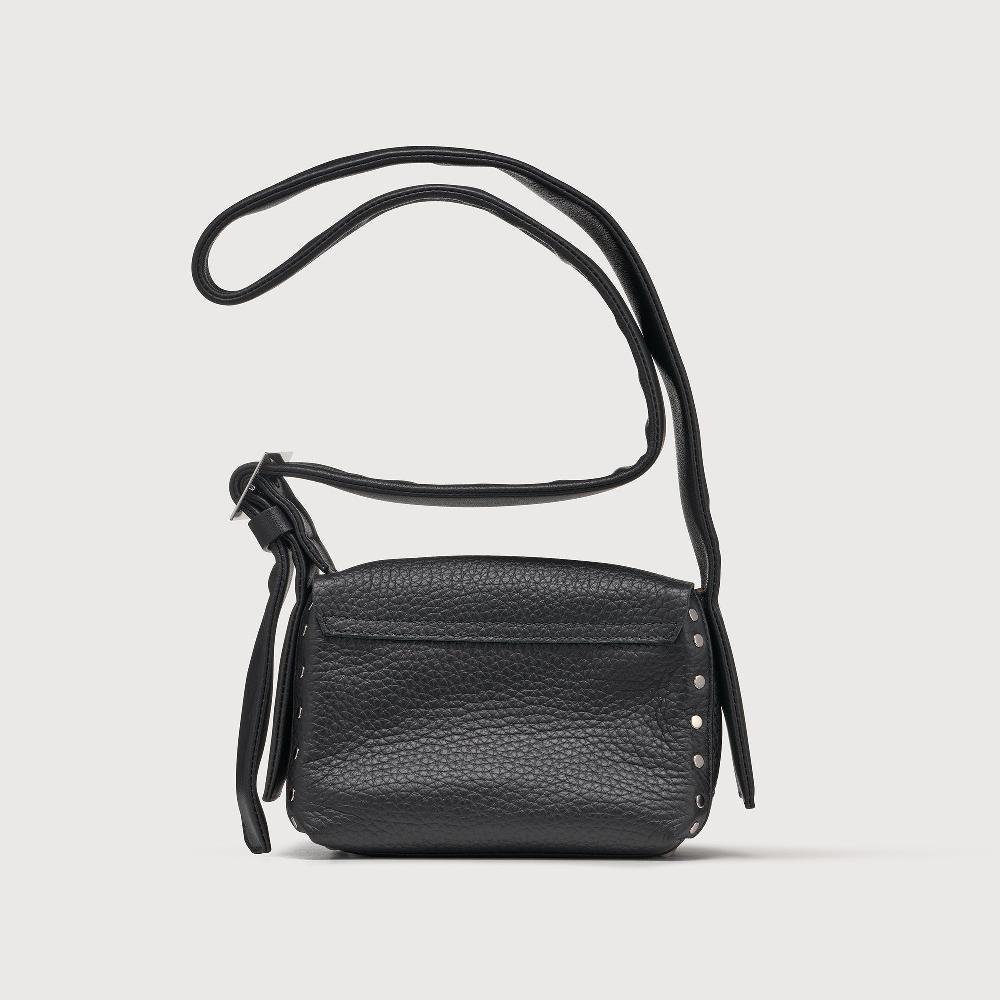 Zanellato BORSA POSTINA® BABY IN PELLE MARTELLATA BLACK NERO | Zanellato Outlet