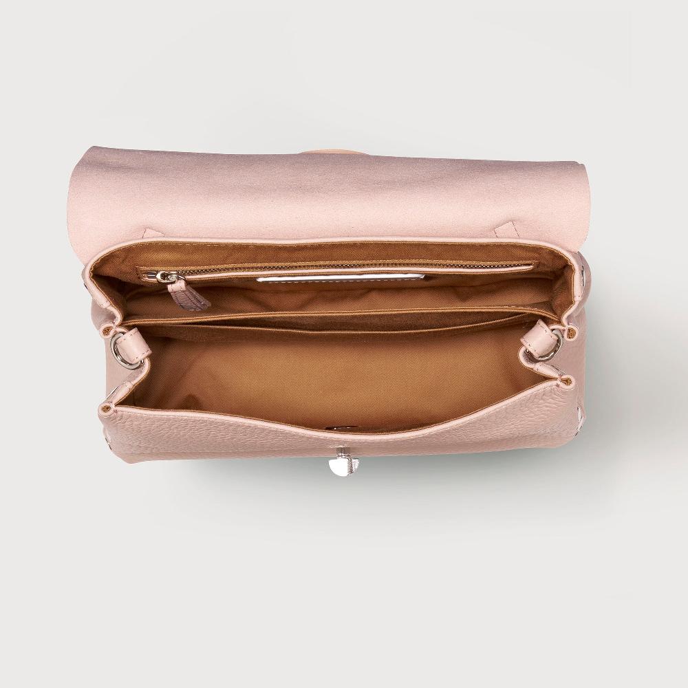 Zanellato BORSA POSTINA® SMALL IN PELLE MARTELLATA PINK ROSATELLO | Zanellato In Vendita