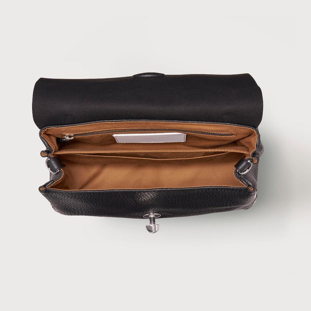 Zanellato BORSA POSTINA® SMALL IN PELLE MARTELLATA BLACK NERO | Zanellato Hotsell