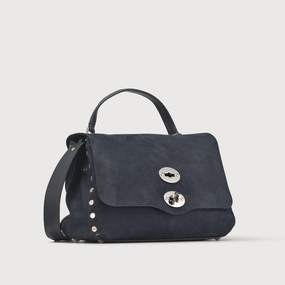 Zanellato BORSA POSTINA® SMALL IN PELLE NABUK BLUE NOTTE | Zanellato I Più Venduti