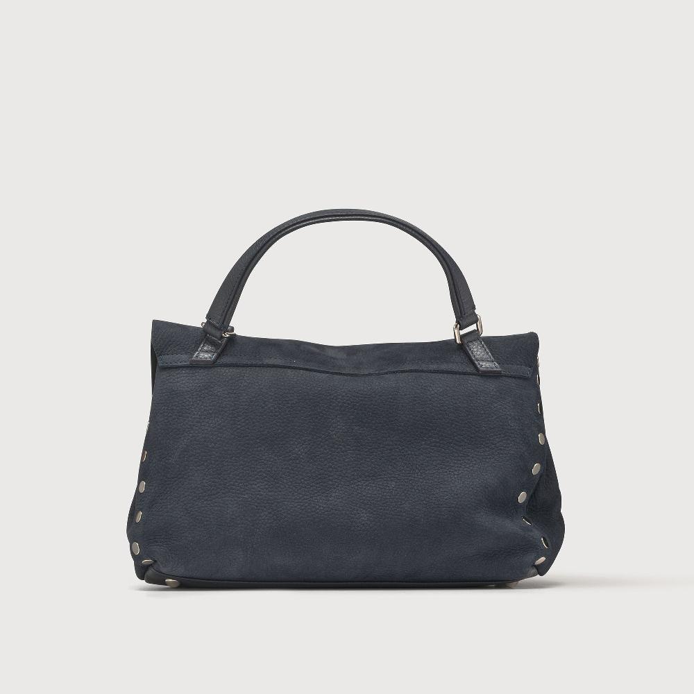 Zanellato BORSA POSTINA® SMALL IN PELLE NABUK BLUE NOTTE | Zanellato I Più Venduti