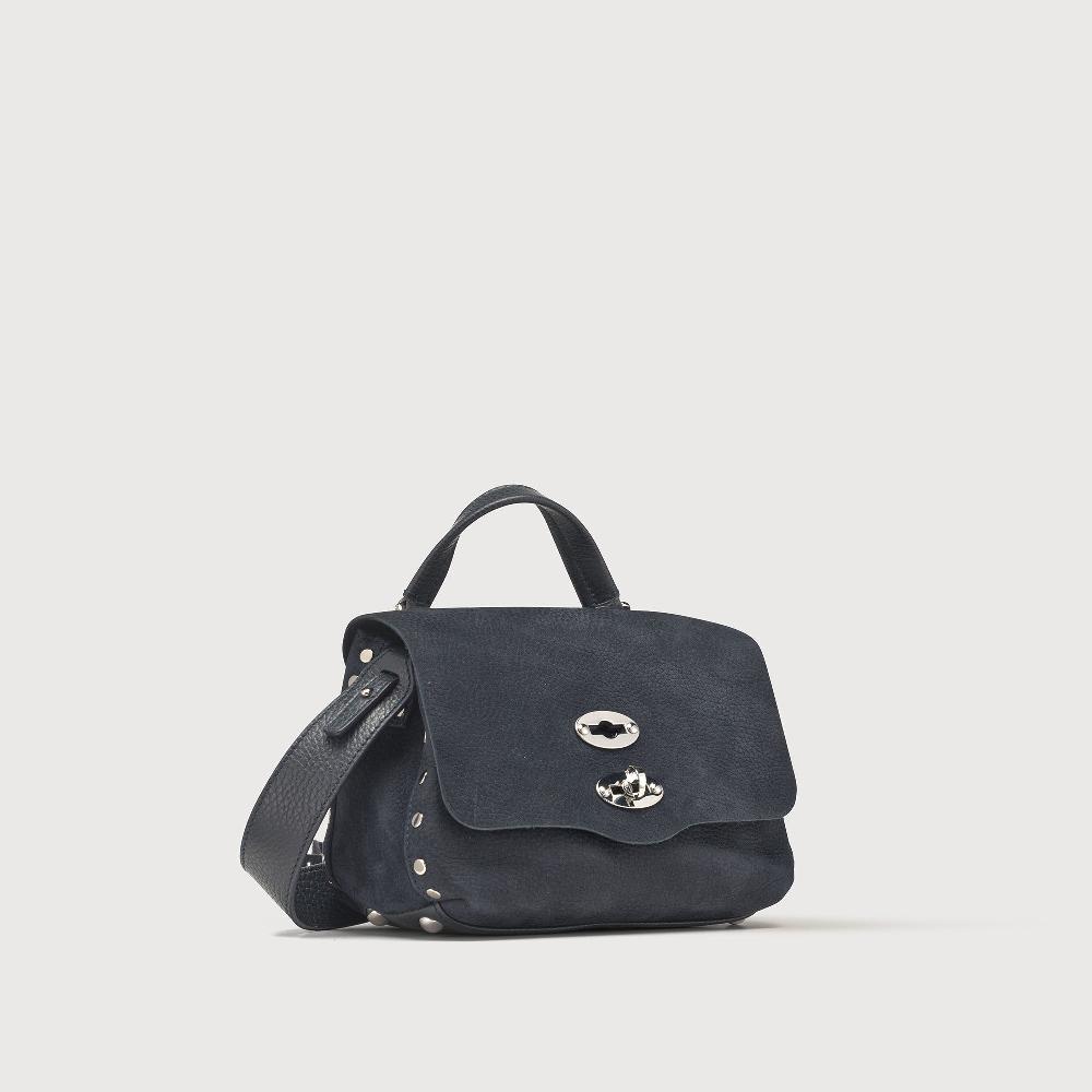 Zanellato BORSA POSTINA® BABY IN PELLE NABUK BLUE NOTTE | Zanellato Vendite Flash