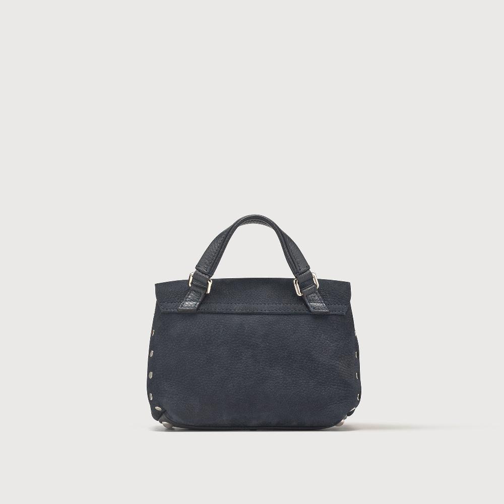 Zanellato BORSA POSTINA® BABY IN PELLE NABUK BLUE NOTTE | Zanellato Vendite Flash