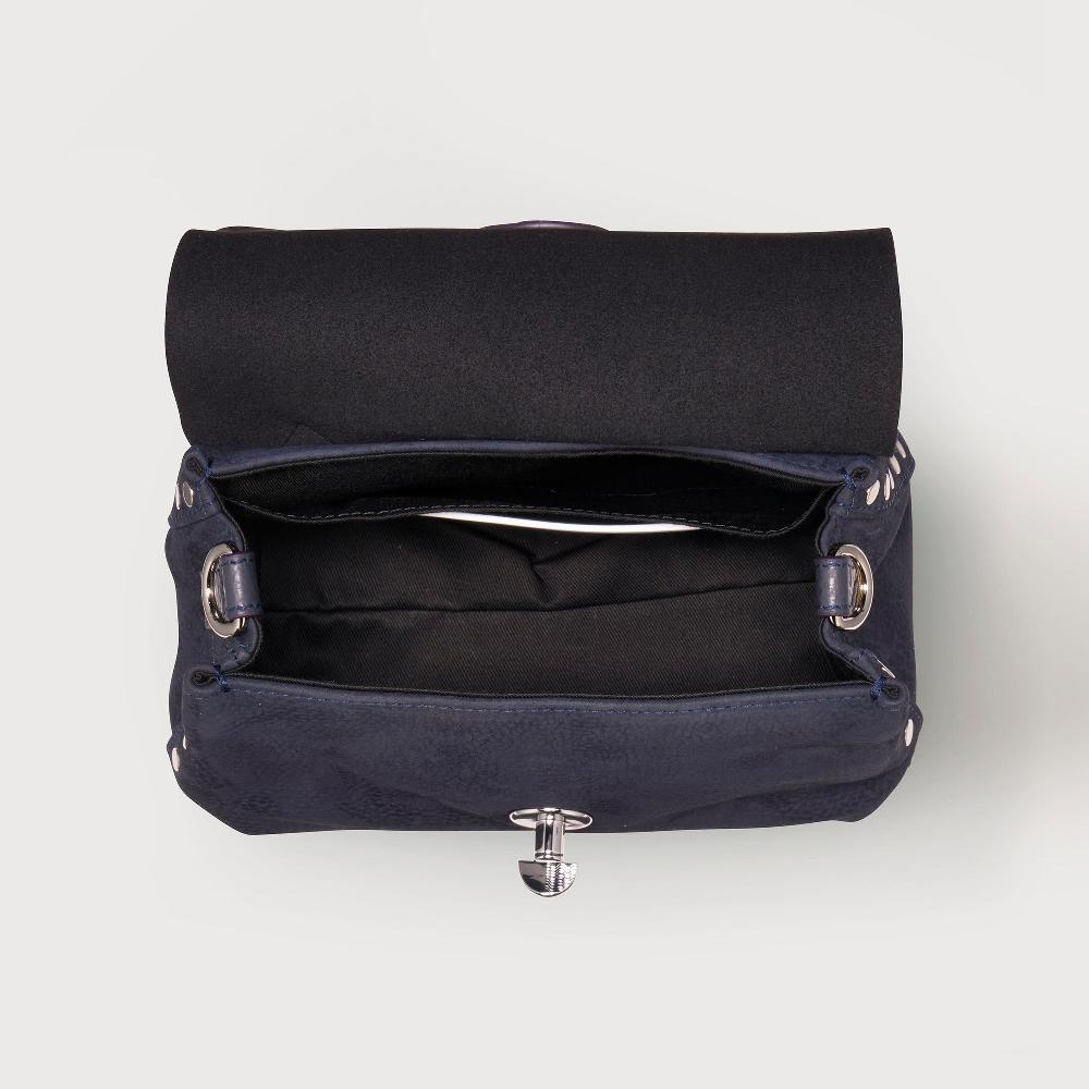 Zanellato BORSA POSTINA® BABY IN PELLE NABUK BLUE NOTTE | Zanellato Vendite Flash