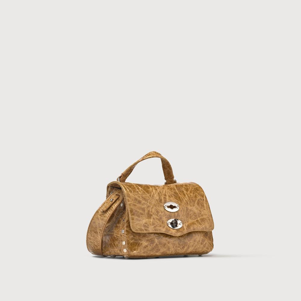 Zanellato BORSA POSTINA® BABY IN PELLE SPAZZOLATA BROWN CARPINESE | Zanellato In Saldo