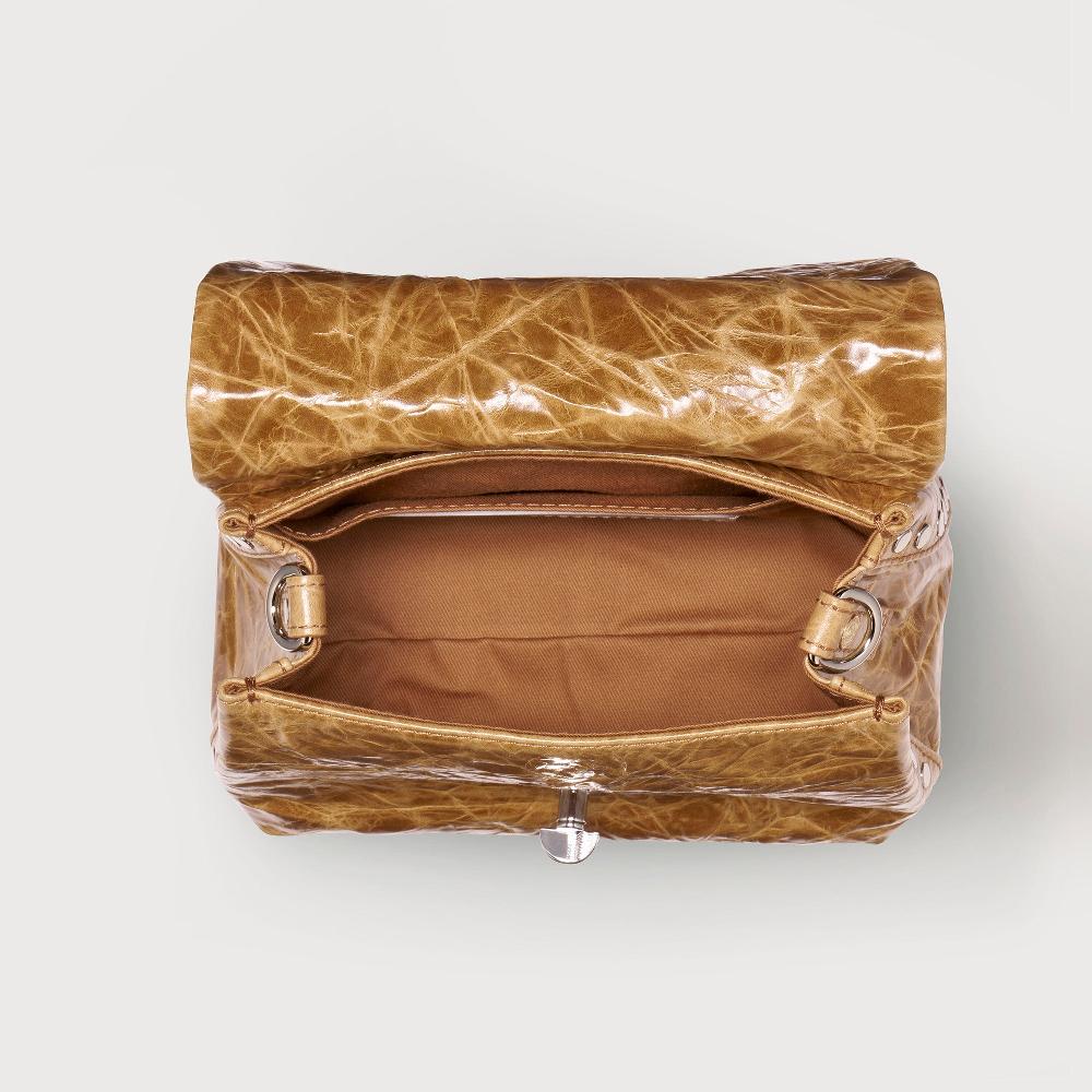 Zanellato BORSA POSTINA® BABY IN PELLE SPAZZOLATA BROWN CARPINESE | Zanellato In Saldo