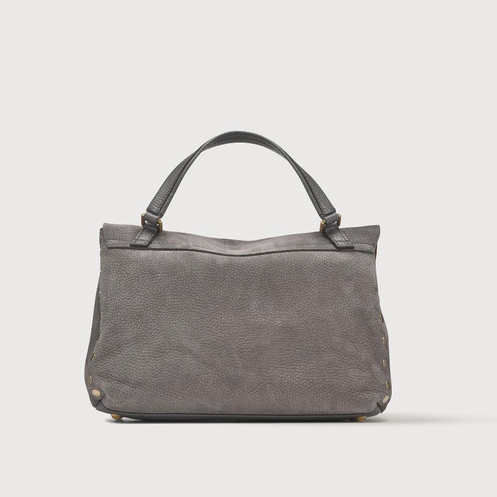 Zanellato BORSA POSTINA® SMALL IN PELLE MARTELLATA GREY FIAMMINGO | Zanellato Moda