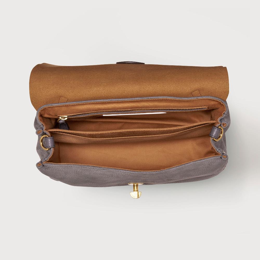Zanellato BORSA POSTINA® SMALL IN PELLE MARTELLATA GREY FIAMMINGO | Zanellato Moda