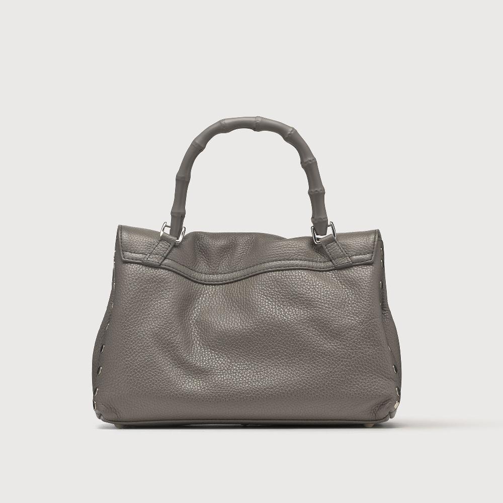 Zanellato BORSA POSTINA® SMALL IN PELLE MARTELLATA GREY MONTEBIANCO | Zanellato Italy