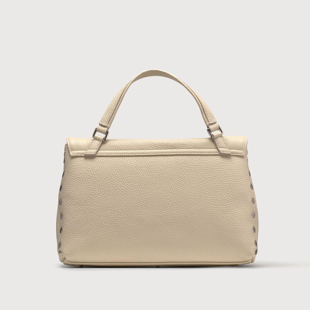 Zanellato BORSA POSTINA® SMALL IN PELLE MARTELLATA WHITE BIANCONE | Zanellato In Linea