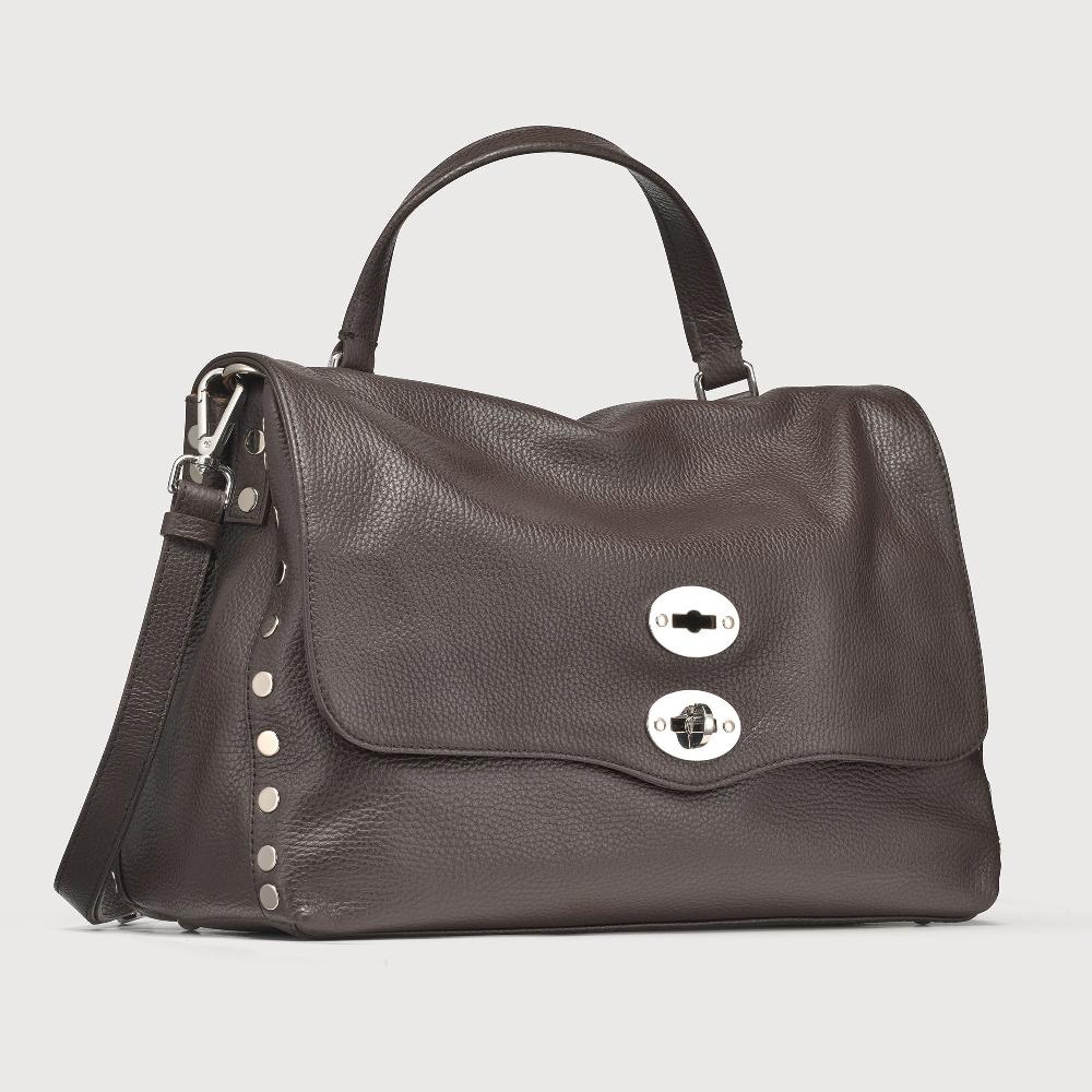 Zanellato BORSA POSTINA® MEDIUM IN PELLE MARTELLATA BROWN MOCACCINO | Zanellato Nuovo