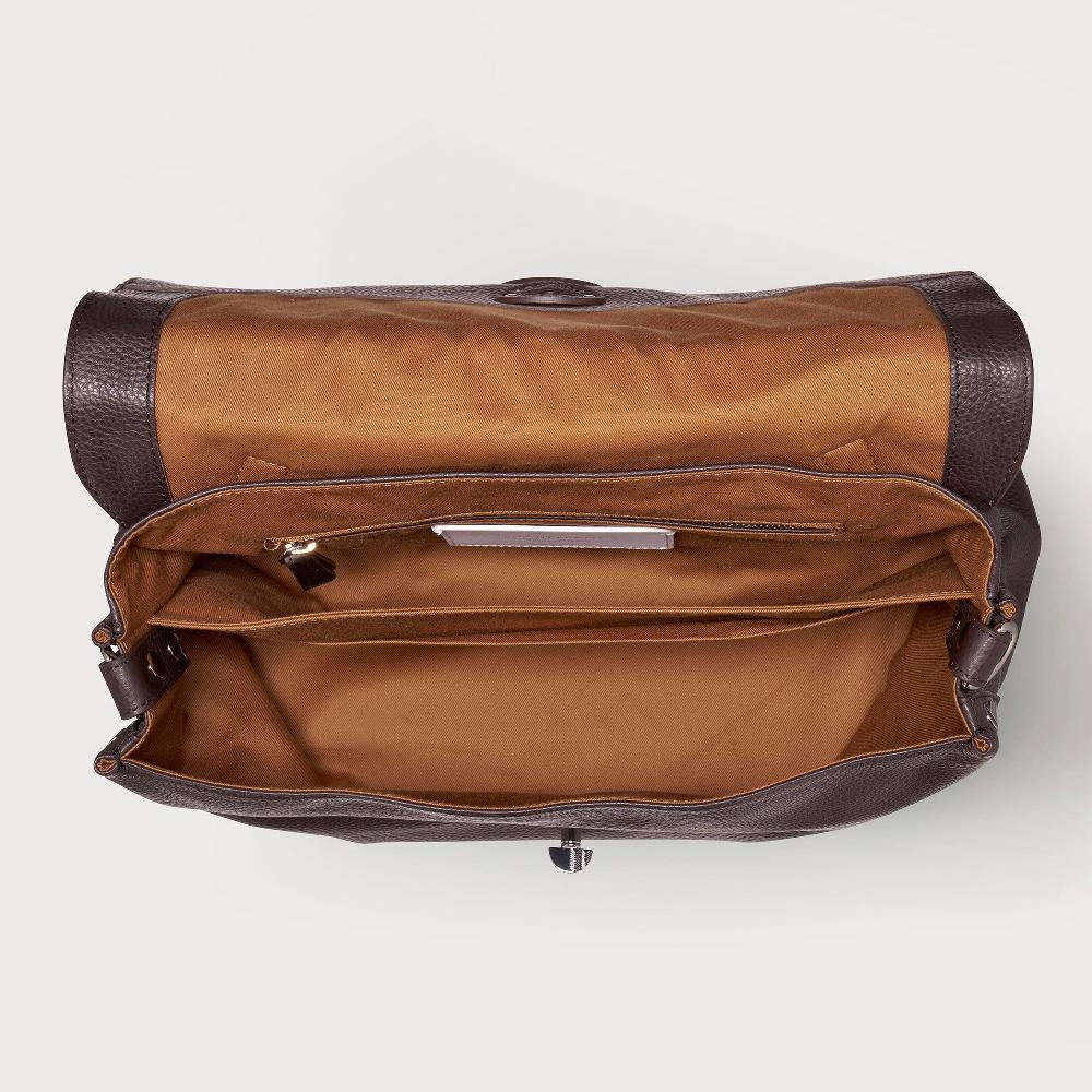 Zanellato BORSA POSTINA® MEDIUM IN PELLE MARTELLATA BROWN MOCACCINO | Zanellato Nuovo