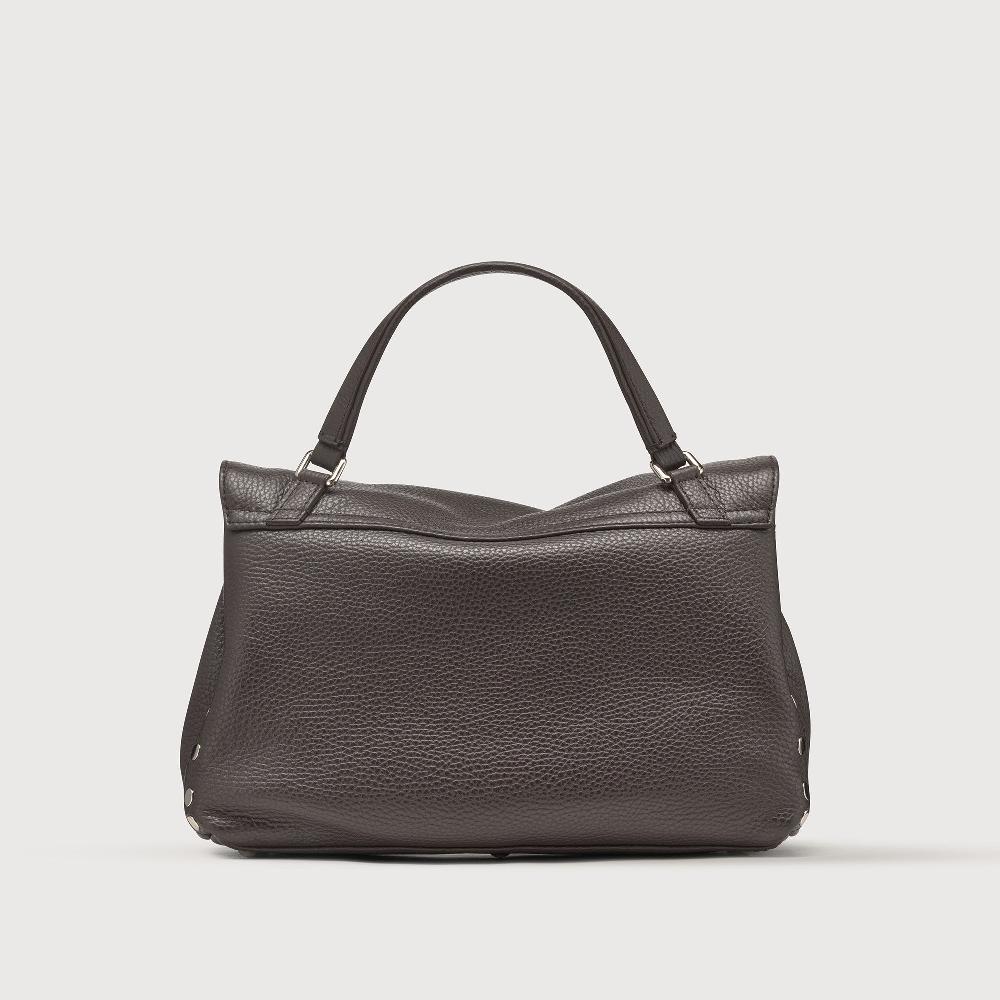 Zanellato BORSA POSTINA® SMALL IN PELLE MARTELLATA BROWN MOCACCINO | Zanellato Qualità