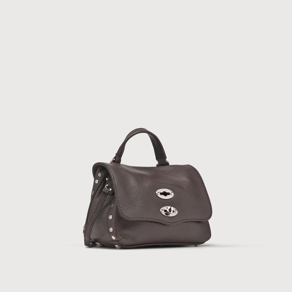 Zanellato BORSA POSTINA® BABY IN PELLE MARTELLATA BROWN MOCACCINO | Zanellato Vendita