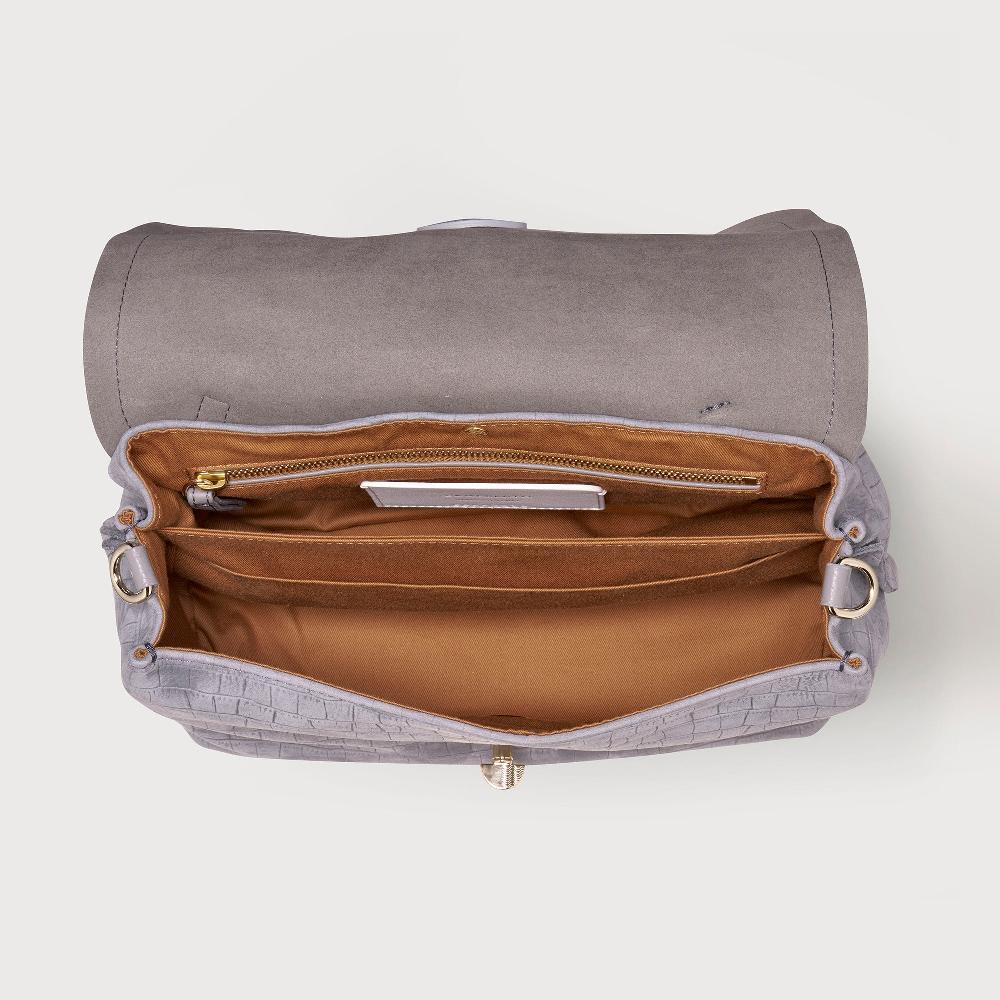 Zanellato BORSA POSTINA® SMALL IN PELLE NABUK GREY PIOGGIA | Zanellato Spedizione Gratuita