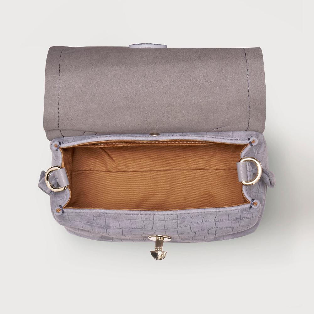 Zanellato BORSA POSTINA® BABY IN PELLE NABUK GREY PIOGGIA | Zanellato Pezzi Unici