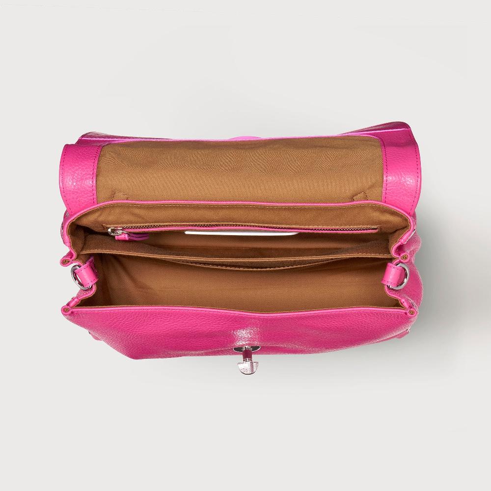 Zanellato BORSA POSTINA® SMALL IN PELLE MARTELLATA PINK ORCHIDEA | Zanellato Qualità Garantita