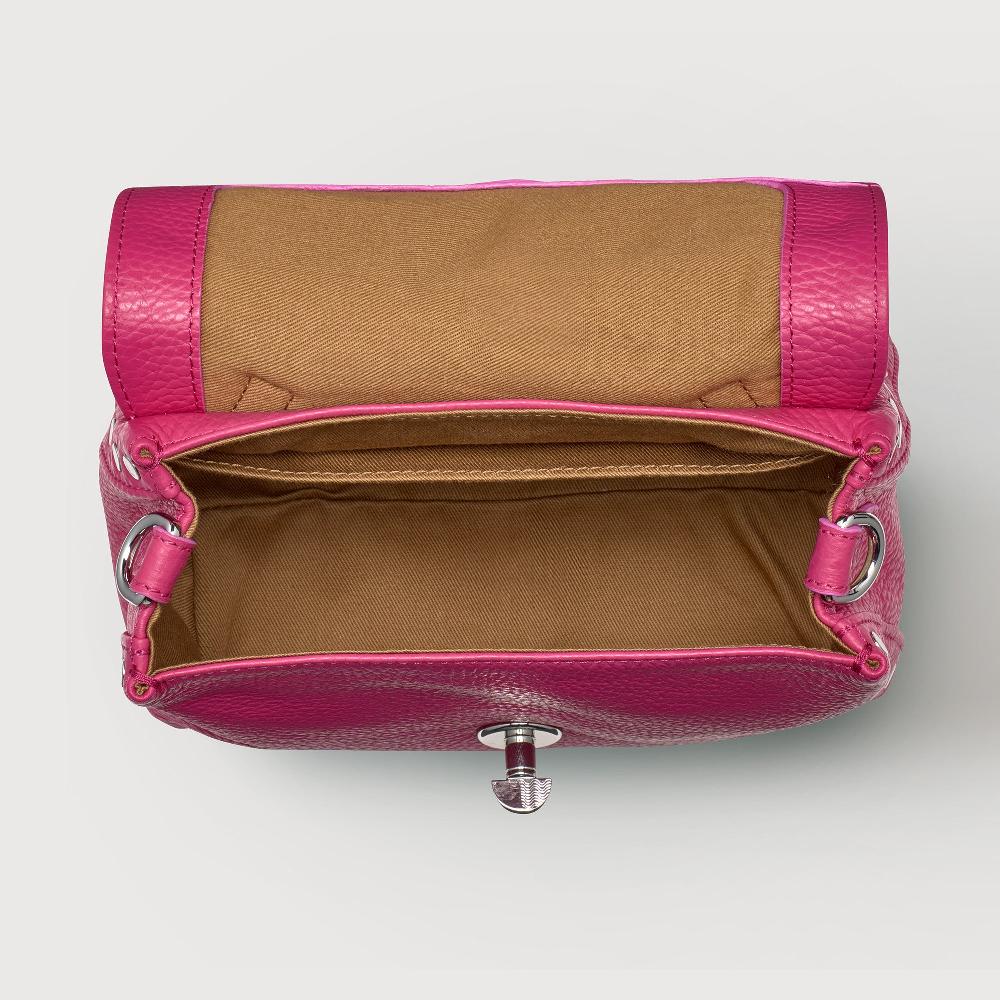Zanellato BORSA POSTINA® SMALL IN PELLE MARTELLATA PINK ORCHIDEA | Zanellato Negozi Online