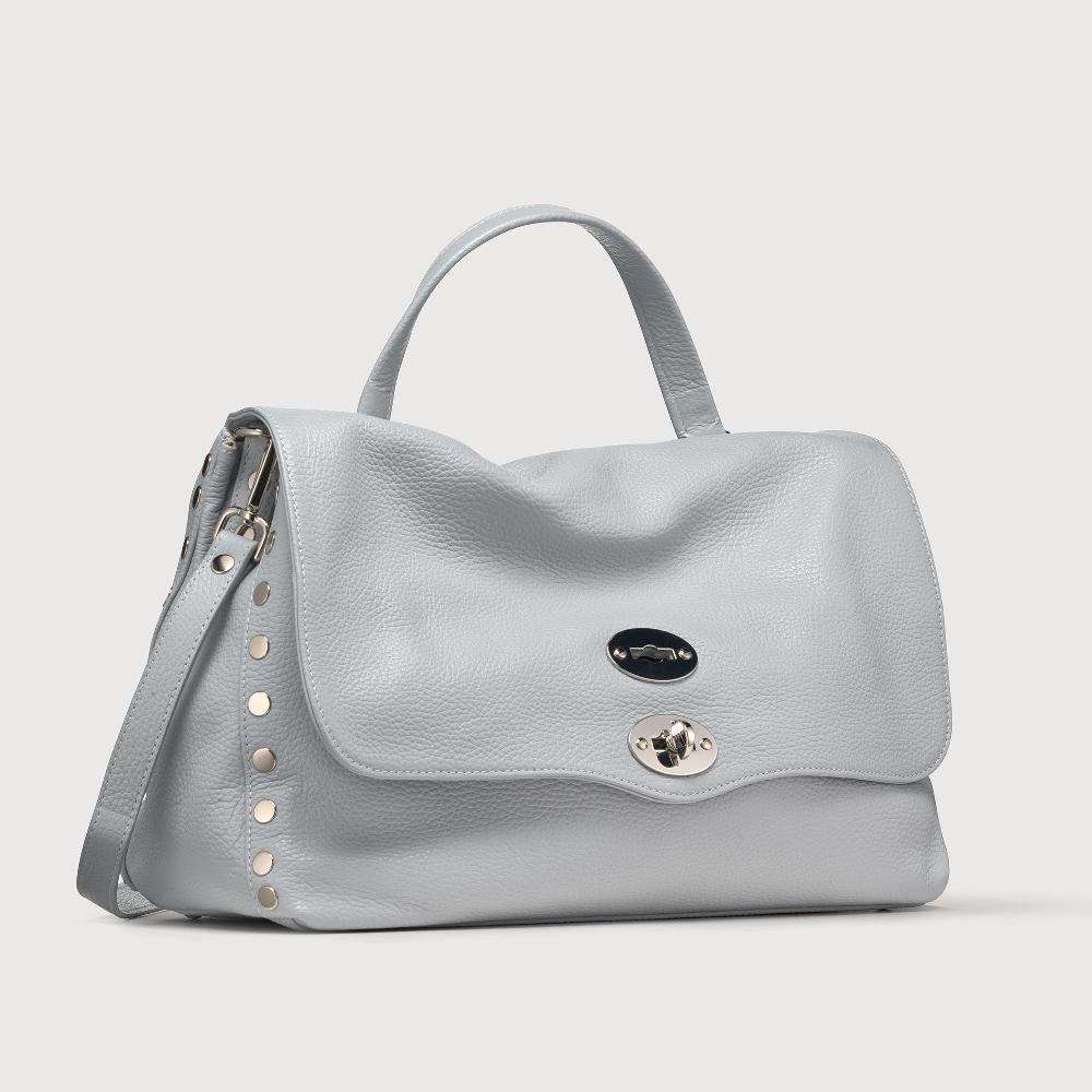 Zanellato BORSA POSTINA® MEDIUM IN PELLE MARTELLATA GREY CLOUD | Zanellato Promozione Limitata