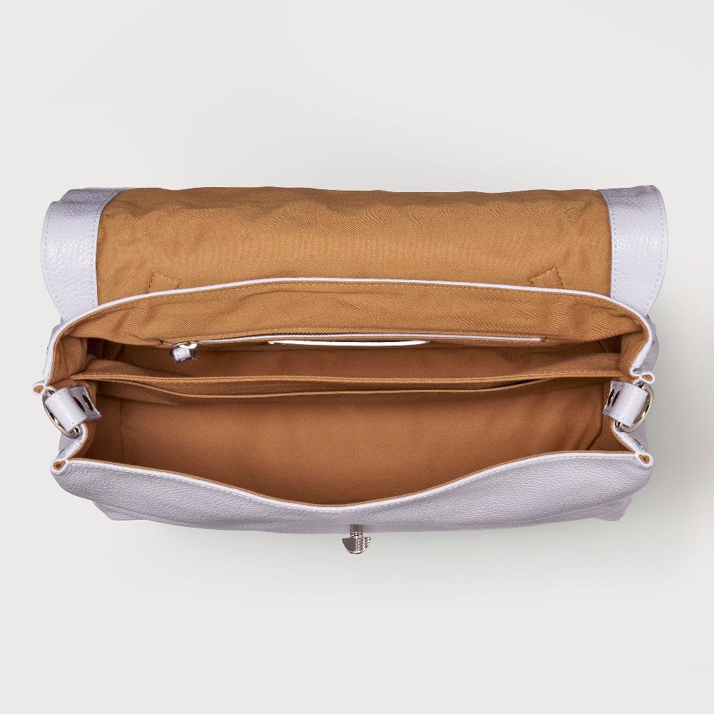 Zanellato BORSA POSTINA® MEDIUM IN PELLE MARTELLATA GREY CLOUD | Zanellato Promozione Limitata