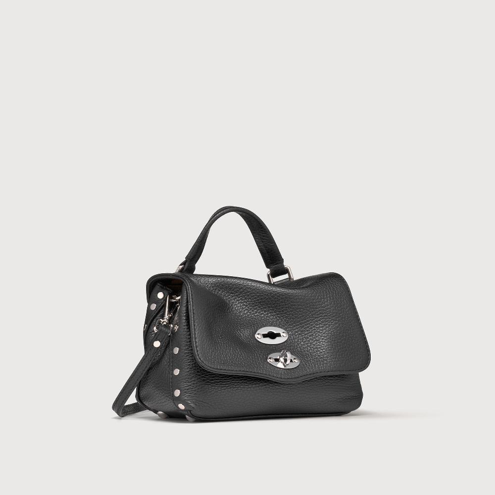 Zanellato BORSA POSTINA® BABY IN PELLE MARTELLATA BLACK NERO | Zanellato Fino Al -60%