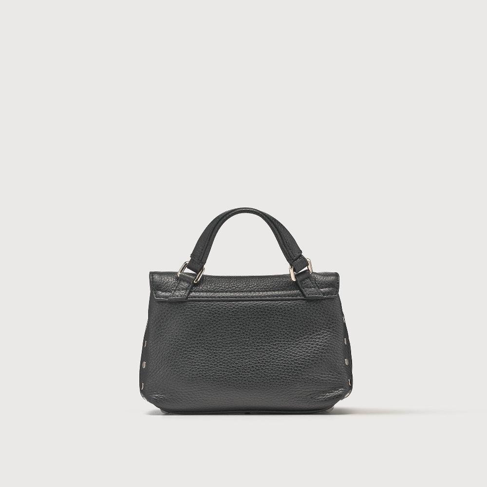 Zanellato BORSA POSTINA® BABY IN PELLE MARTELLATA BLACK NERO | Zanellato Fino Al -60%