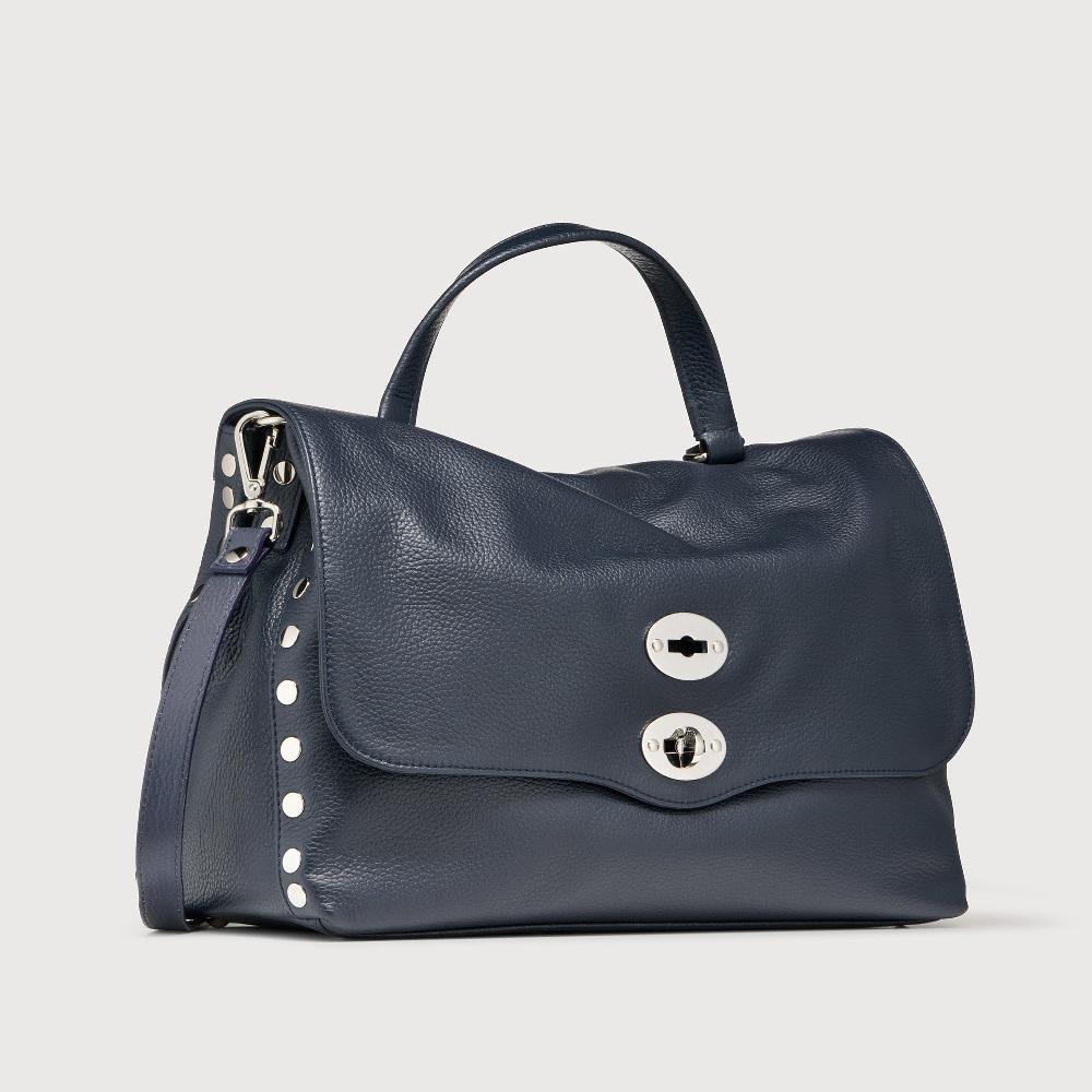 Zanellato BORSA POSTINA® MEDIUM IN PELLE MARTELLATA DARK NAVY | Zanellato Economico
