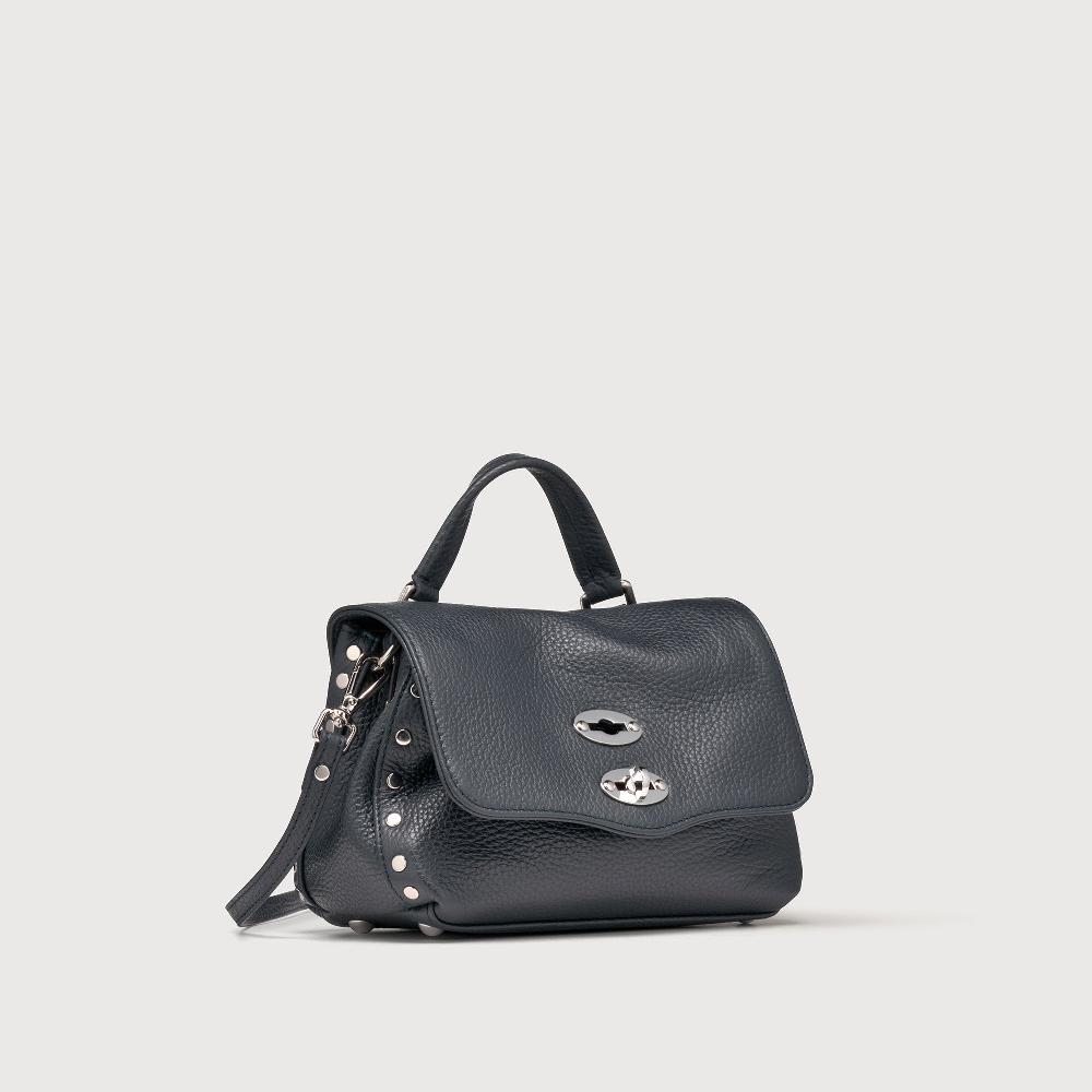 Zanellato BORSA POSTINA® BABY IN PELLE MARTELLATA DARK NAVY | Zanellato Online