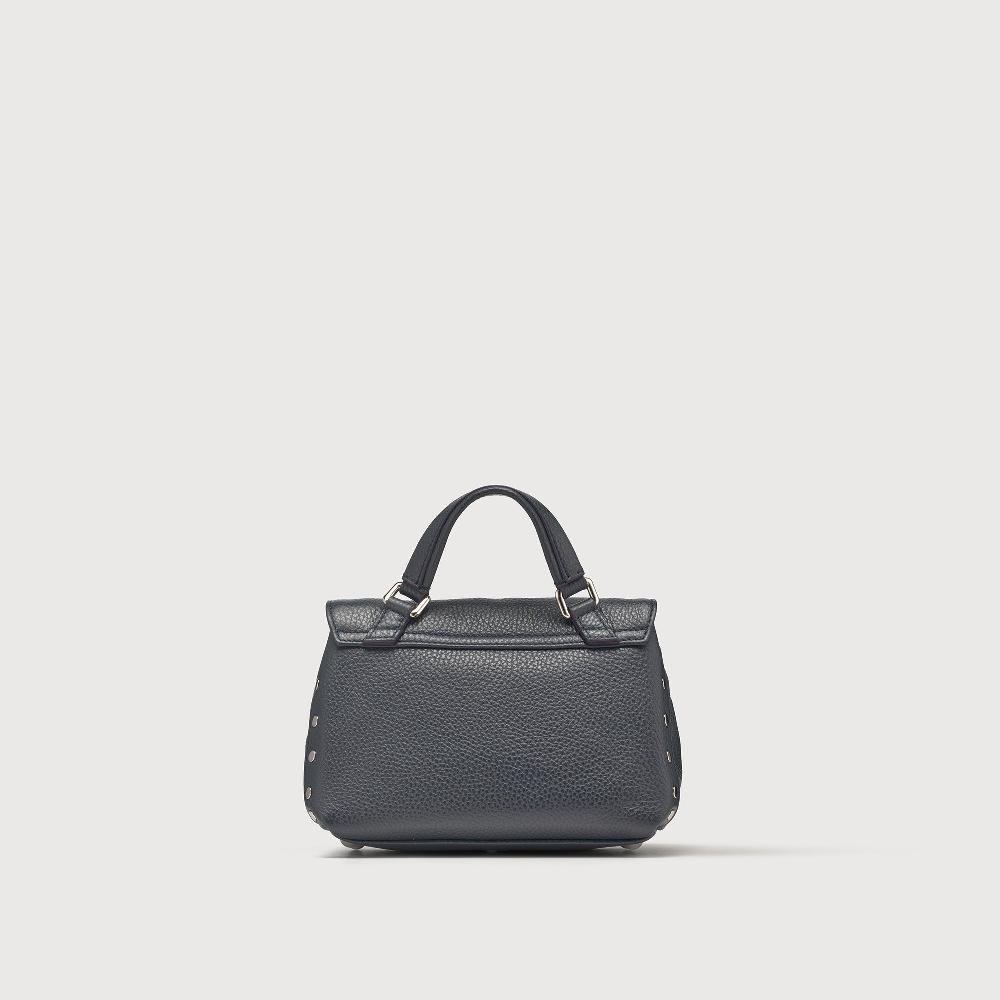 Zanellato BORSA POSTINA® BABY IN PELLE MARTELLATA DARK NAVY | Zanellato Online