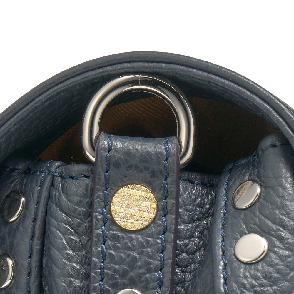 Zanellato BORSA POSTINA® BABY IN PELLE MARTELLATA DARK NAVY | Zanellato Online