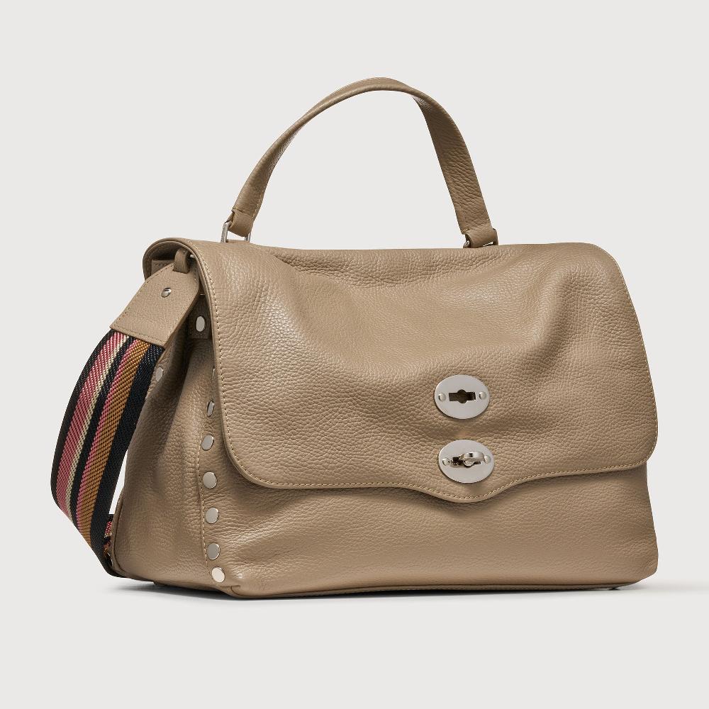 Zanellato BORSA POSTINA® MEDIUM IN PELLE MARTELLATA GREY CRETA | Zanellato Outlet