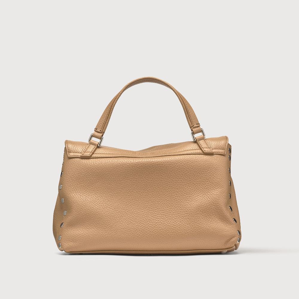 Zanellato BORSA POSTINA® SMALL IN PELLE MARTELLATA BROWN CAPPUCCINO | Zanellato Vendita Economica