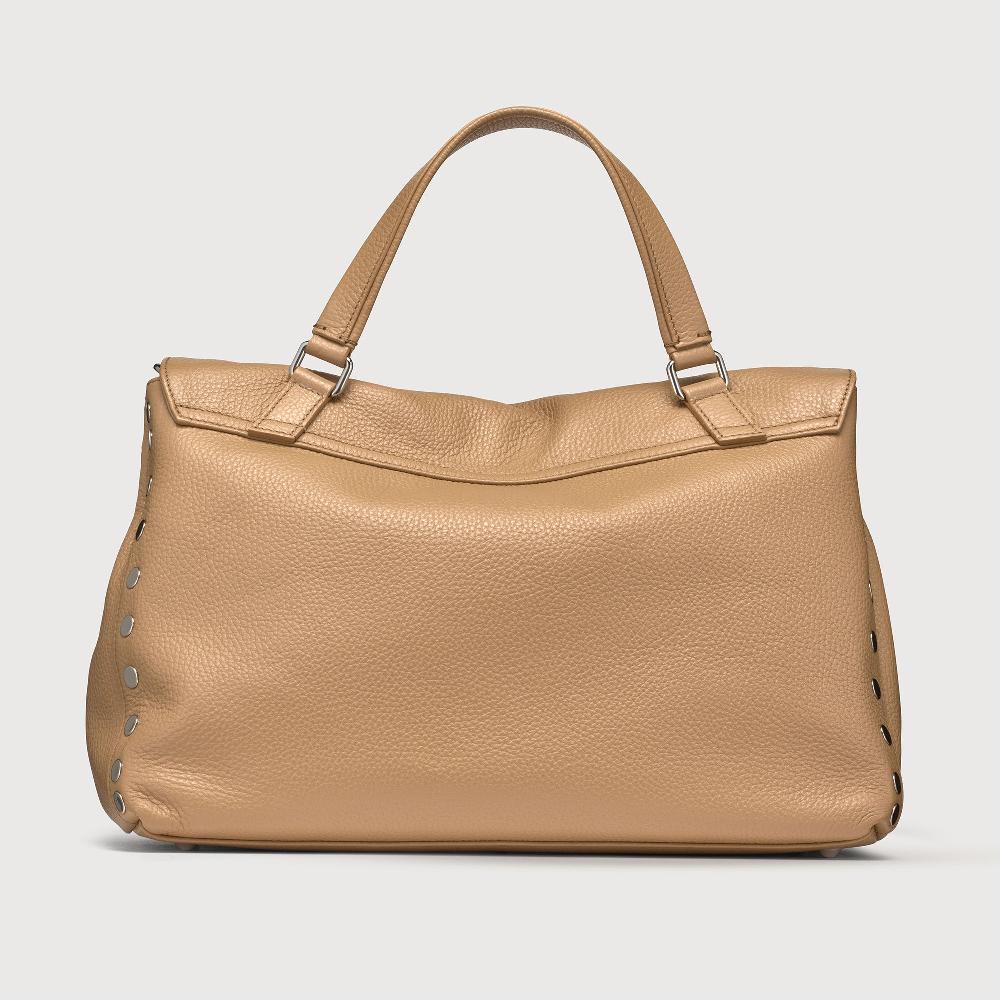 Zanellato BORSA POSTINA® MEDIUM IN PELLE MARTELLATA BROWN CAPPUCCINO | Zanellato Saldi Di Fabbrica