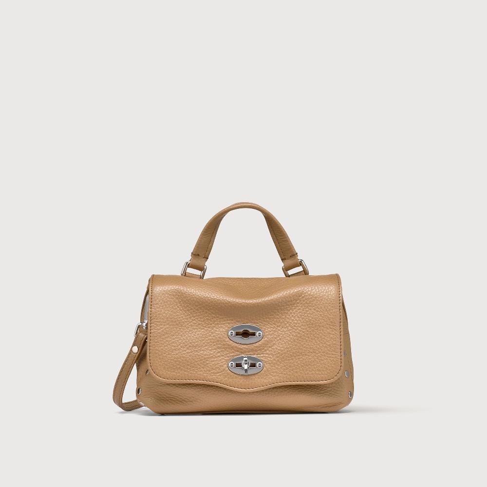 Zanellato BORSA POSTINA® BABY IN PELLE MARTELLATA BROWN CAPPUCCINO | Zanellato I Più Venduti