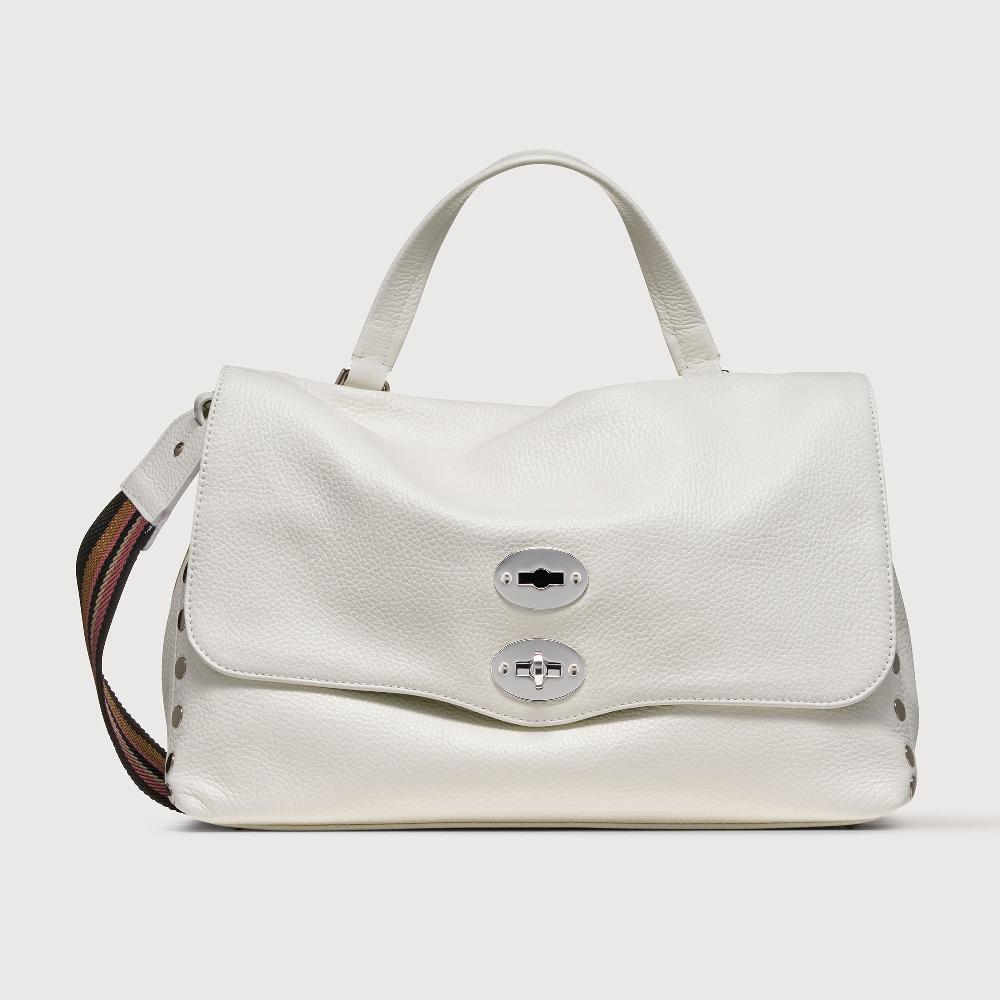 Zanellato BORSA POSTINA® MEDIUM IN PELLE MARTELLATA BIANCO LATTE | Zanellato Vendite Flash