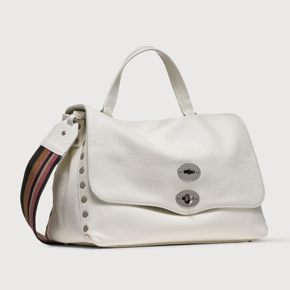 Zanellato BORSA POSTINA® MEDIUM IN PELLE MARTELLATA BIANCO LATTE | Zanellato Vendite Flash