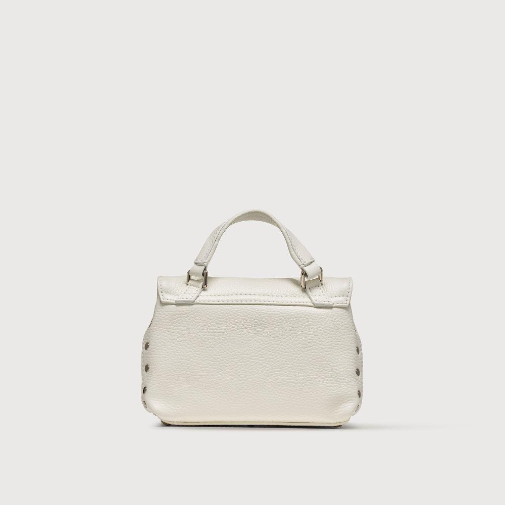 Zanellato BORSA POSTINA® BABY IN PELLE MARTELLATA BIANCO LATTE | Zanellato Negozio