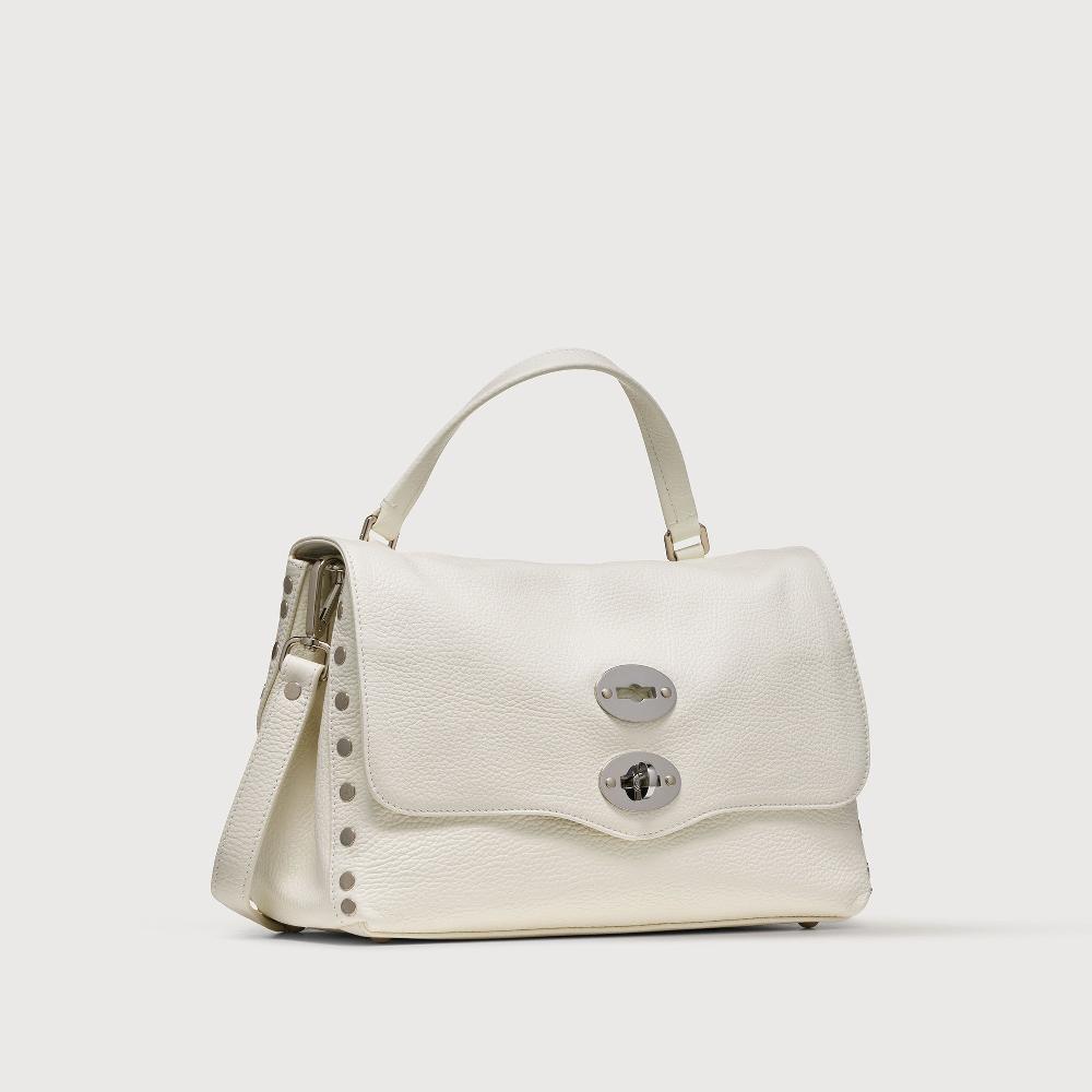 Zanellato BORSA POSTINA® SMALL IN PELLE MARTELLATA BIANCO LATTE | Zanellato In Saldo