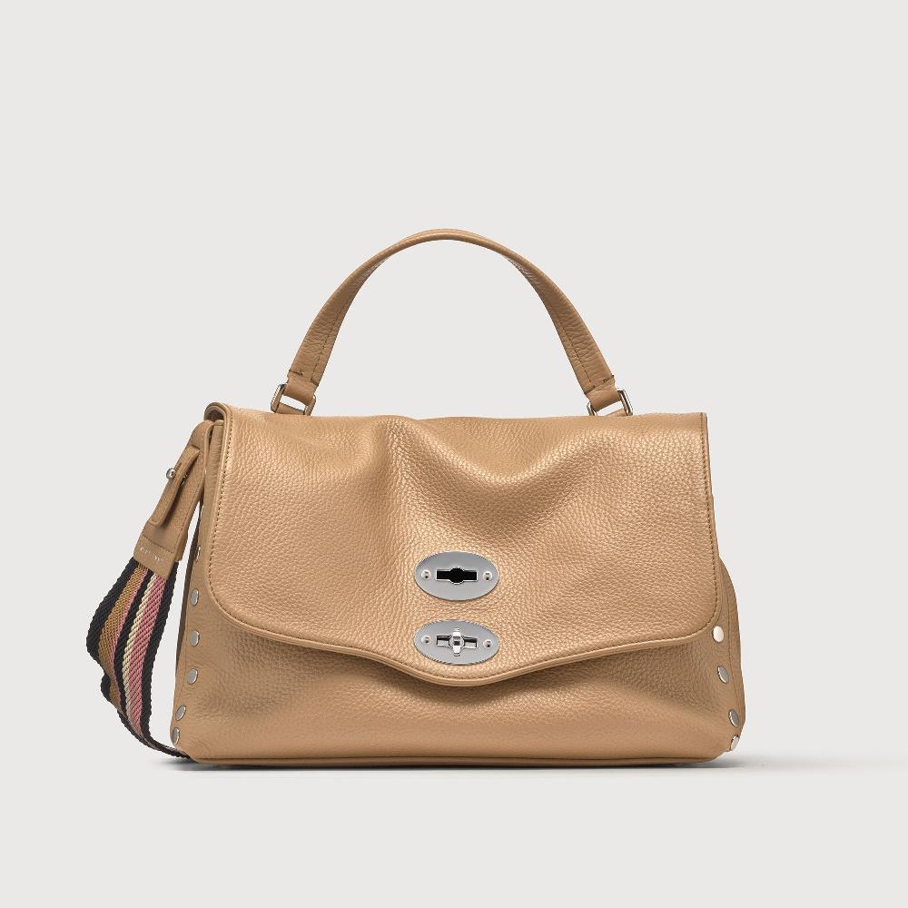 Zanellato BORSA POSTINA® SMALL IN PELLE MARTELLATA CAPPUCCINO | Zanellato Italy