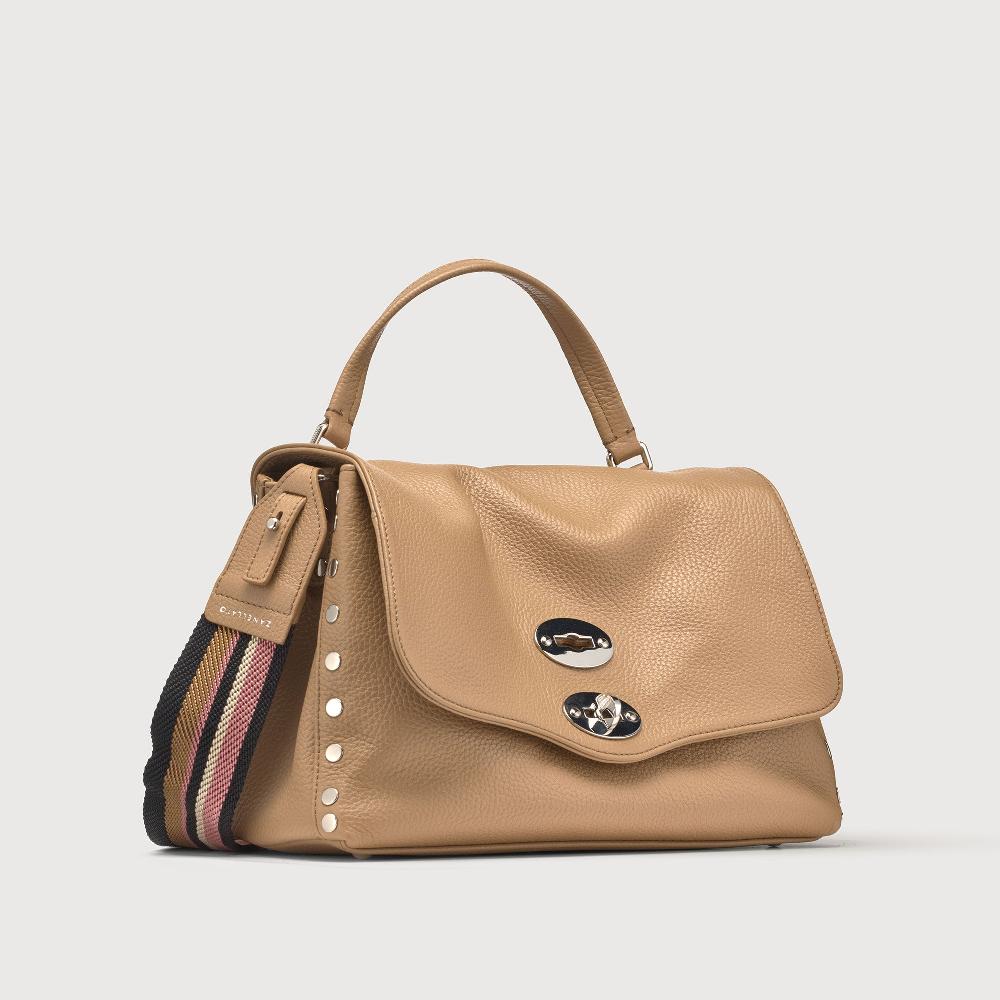 Zanellato BORSA POSTINA® SMALL IN PELLE MARTELLATA CAPPUCCINO | Zanellato Italy