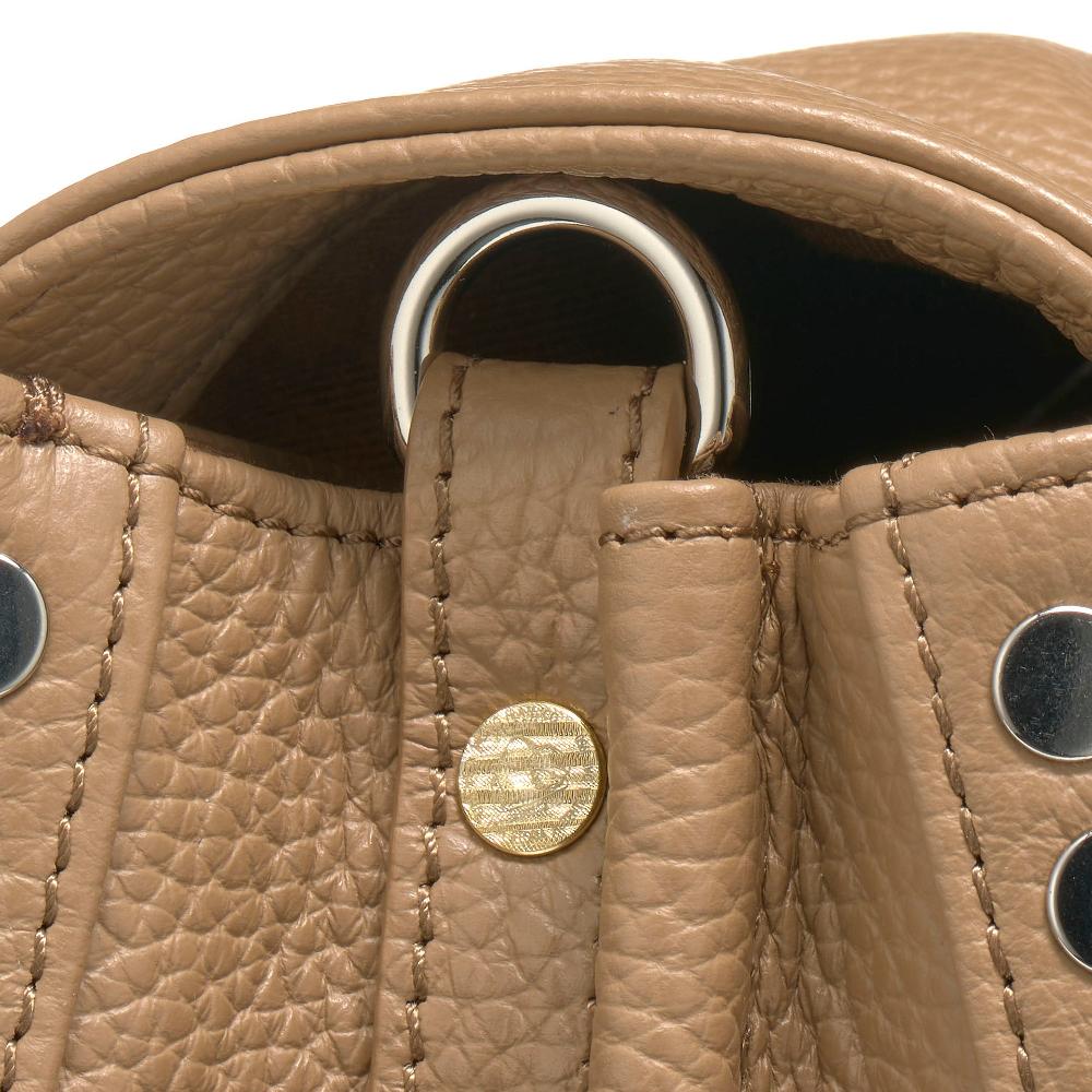 Zanellato BORSA POSTINA® SMALL IN PELLE MARTELLATA CAPPUCCINO | Zanellato Italy