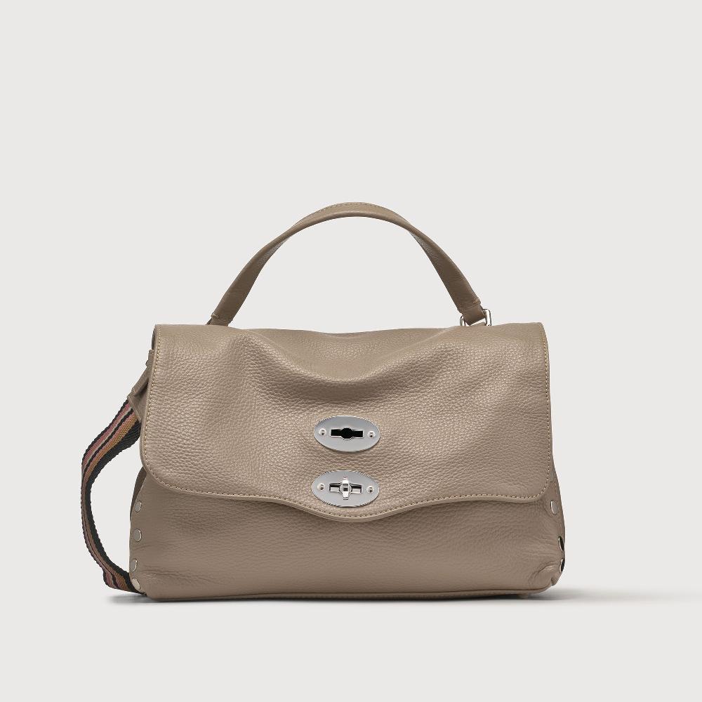 Zanellato BORSA POSTINA® SMALL IN PELLE MARTELLATA CRETA | Zanellato Italia