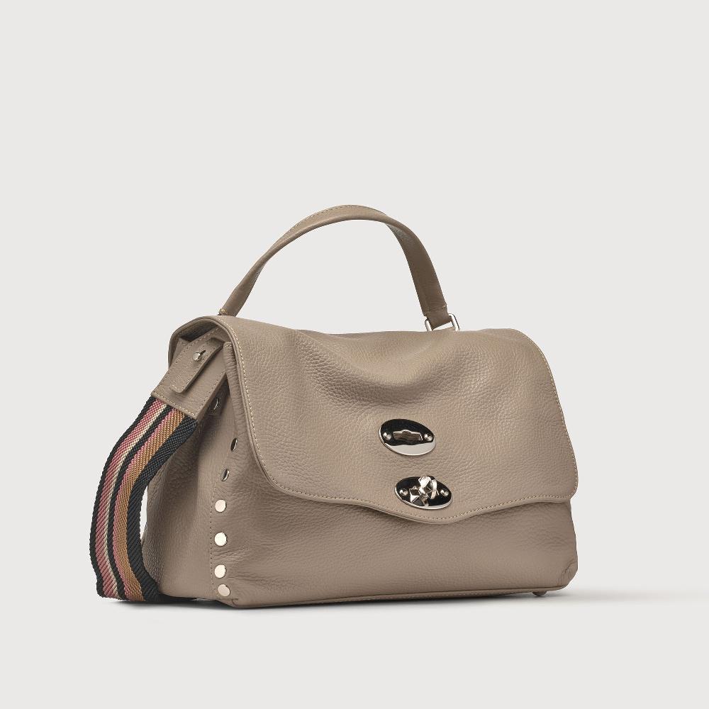 Zanellato BORSA POSTINA® SMALL IN PELLE MARTELLATA CRETA | Zanellato Italia