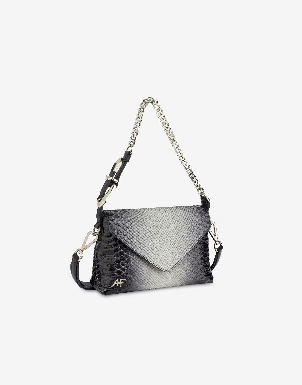 Alberta Ferretti Dori bag small con stampa pitone bicolor degradé Vendita